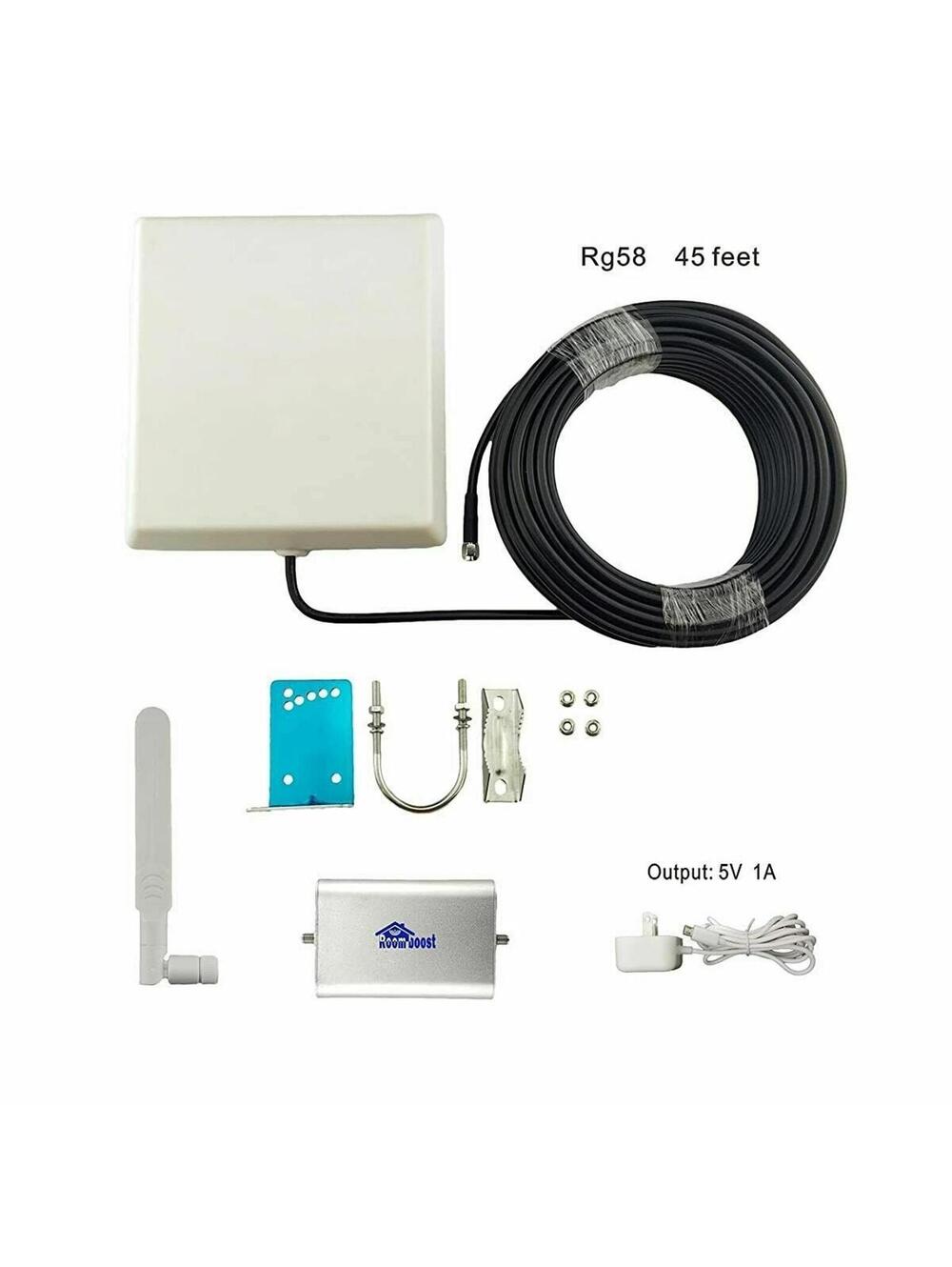 Room Boost 850 Signal Booster Kit with Antenna and Power Adapter
